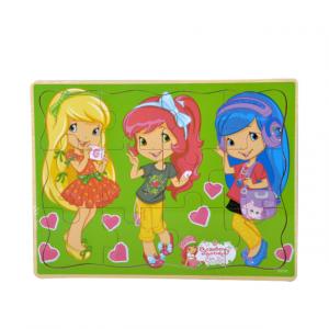 Çilek Kız Teknolojik Ahşap Puzzle 