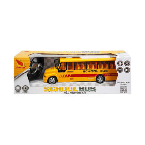 Uzaktan Kumandalı Işıklı Okul Otobüsü 32,5 cm.