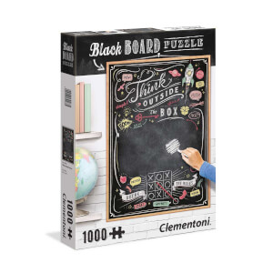1000 Parça Puzzle : Black Board Puzzle Think Outside The Box