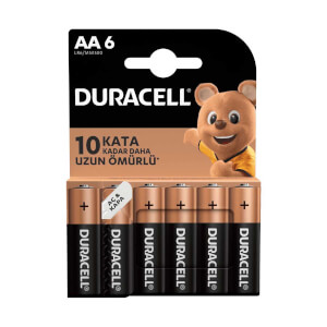 Duracell Basic Kalem Pil AA 6'lı 