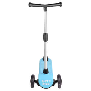 Let's Ride One 3 Tekerlekli Işıklı Mavi Scooter 