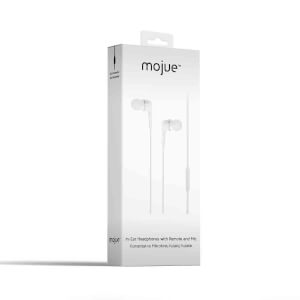 Mojue WE01 Kumandalı ve Mikrofonlu Kulak İçi Kulaklık Beyaz