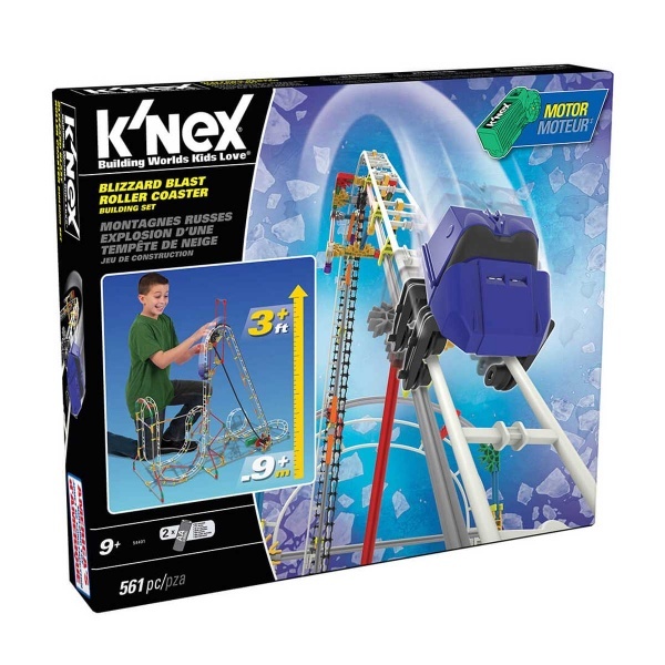 Knex Blizzard Blast Roller Coaster Motorlu Yapım Seti 54401