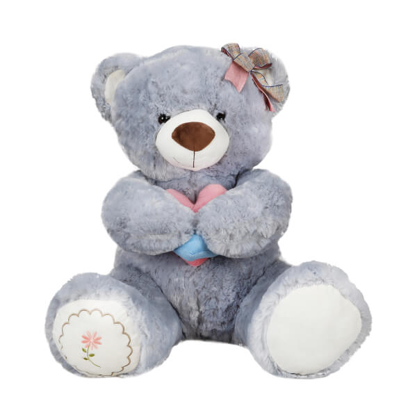 Kurdeleli Oturan Peluş Ayı 63 cm.