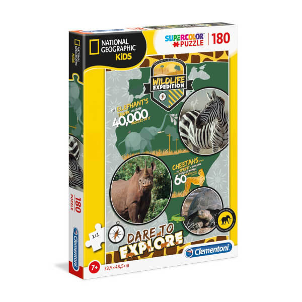180 Parça Puzzle : National Geographic Kids Wildlife Expedition