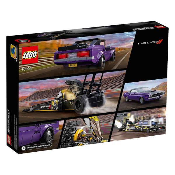 LEGO Speed Champions Mopar Dodge//SRT Top Fuel Dragster ve 1970 Dodge Challenger T/A 76904