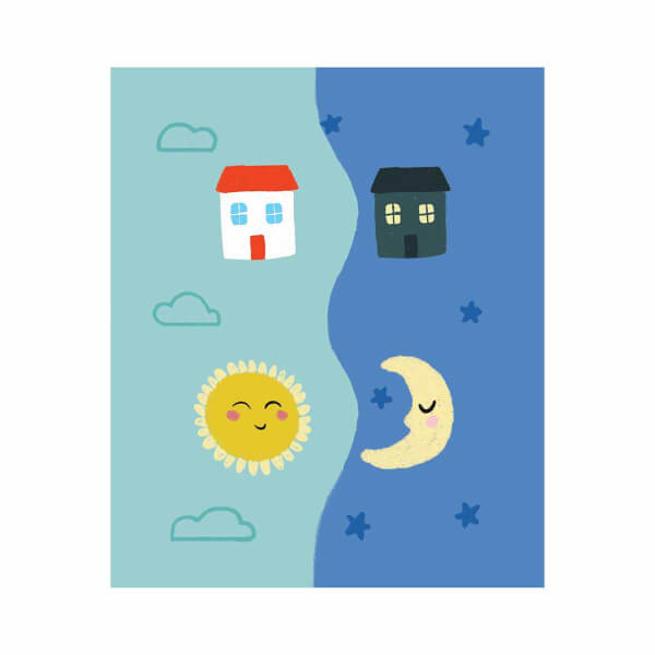 12 Parça Eşleştirmeli Mini Puzzle: Gece ve Gündüz