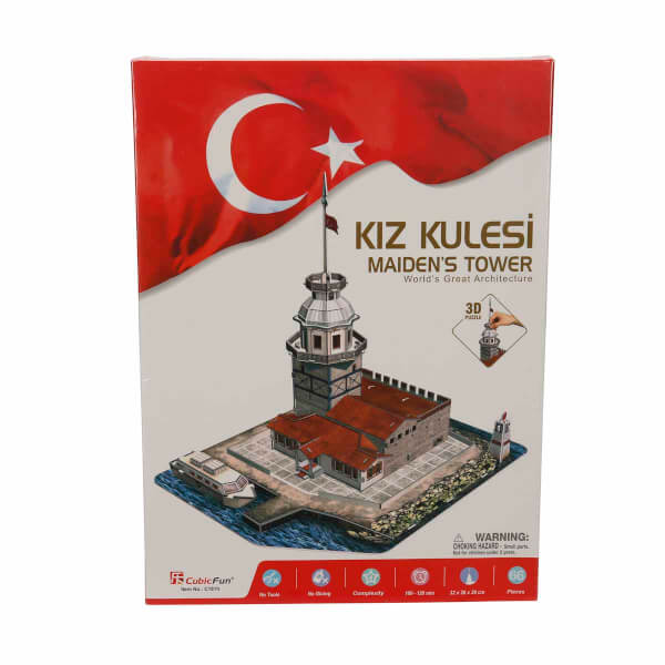 66 Parça 3D Puzzle: Kız Kulesi