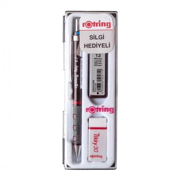 Rotring Tikky Versatil Okul Seti 0.7 Bordo 