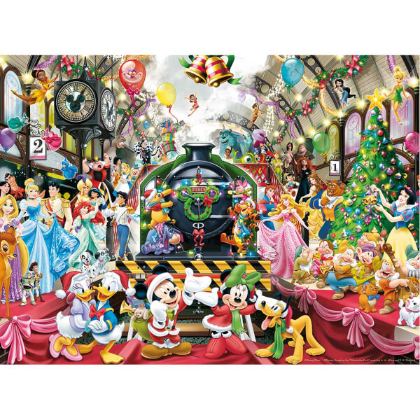 500 Parça Puzzle : Walt Disney Xmas Train