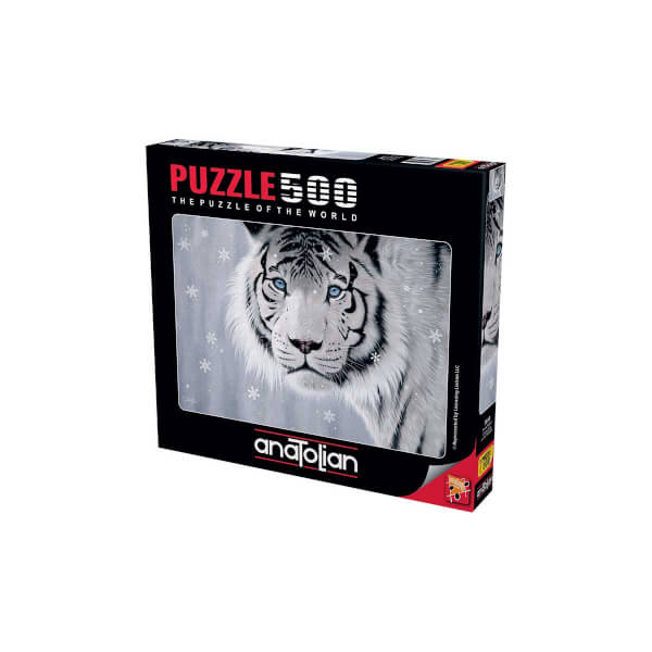 500 Parça Puzzle : Beyaz Kaplan 