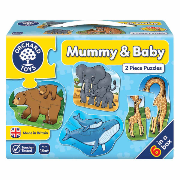 Mummy and Baby 6'lı 2 Parça Puzzle