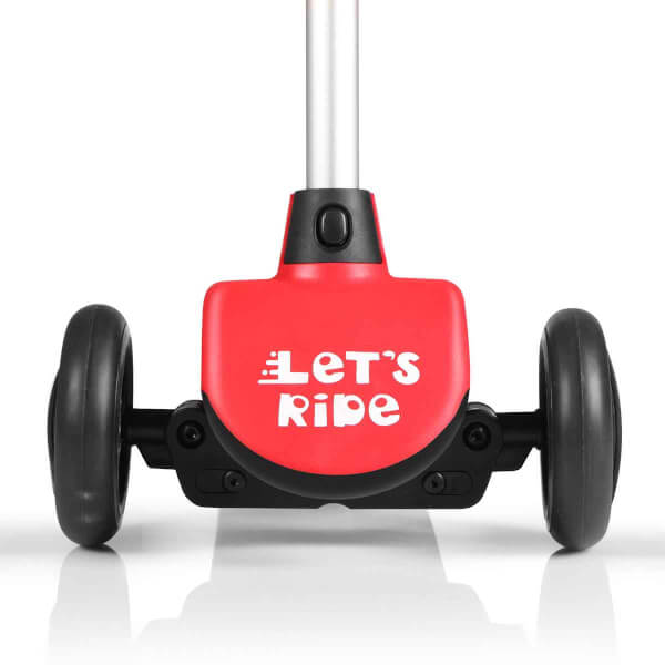 Let's Ride One 3 Tekerlekli Işıklı Kırmızı Scooter