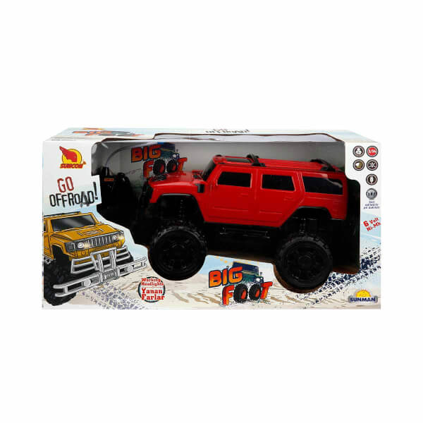 1:14 Uzaktan Kumandalı Big Foot Usb Şarjlı Hummer 34 cm.