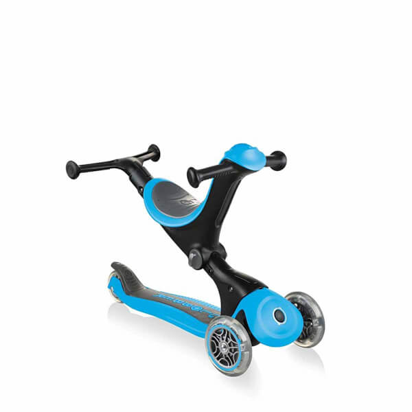 Globber Go Up Deluxe 3 Tekerlekli Katlanabilir 3’ü 1 Arada Mavi Scooter