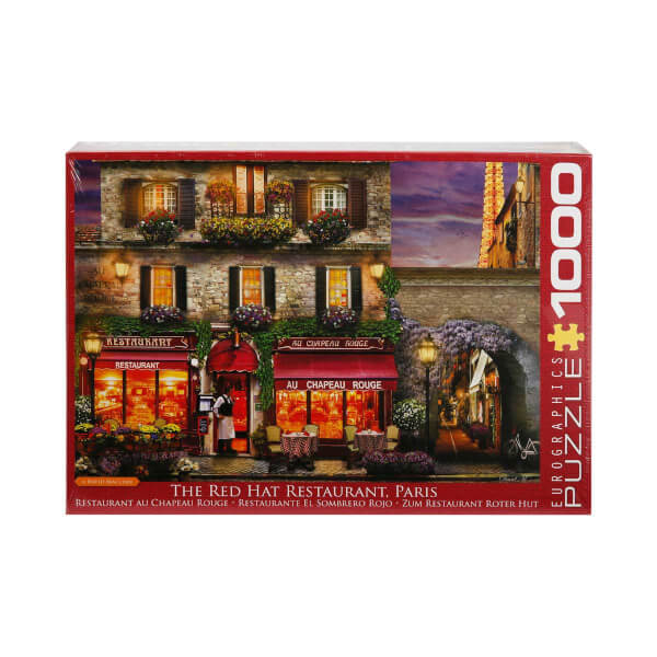 1000 Parça Puzzle : The Red Hat Restaurant Paris - David Maclean