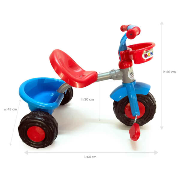 Boni Bike 3 Tekerlekli Kırmızı Bisiklet 93345