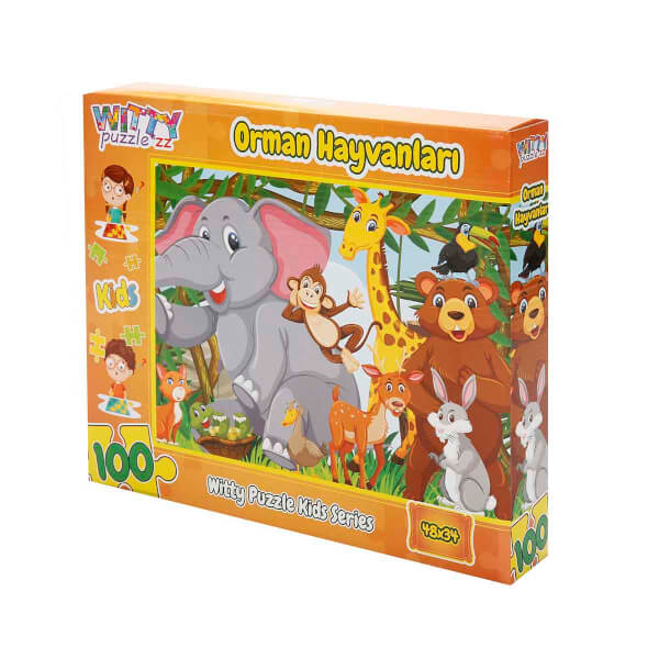 100 Parça: Orman Hayvanları Puzzle