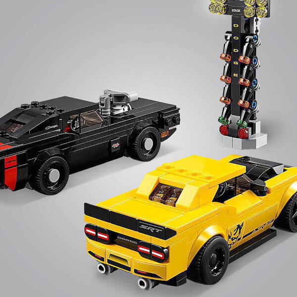 LEGO Speed Champions  2018 Dodge Challenger SRT Demon ve 1970 Dodge Charger R/T 75893