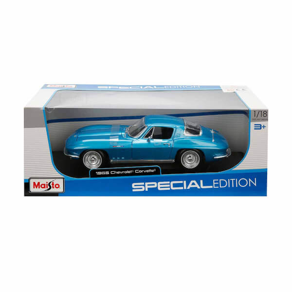 1:18 Maisto Chevrolet Corvette 1965 Model Araba