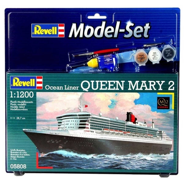 Revell 1:1200 Queen Mary 2 Model Set Gemi