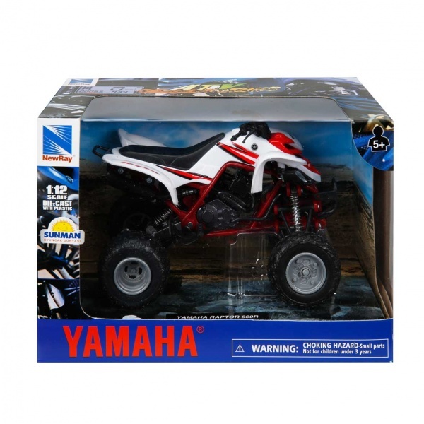 1:12 Yamaha Raptor 660 R 2005 Atv Model Motor