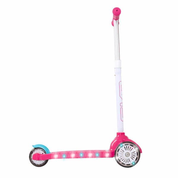 Evo Işıklı 3 Tekerlekli Pembe Scooter