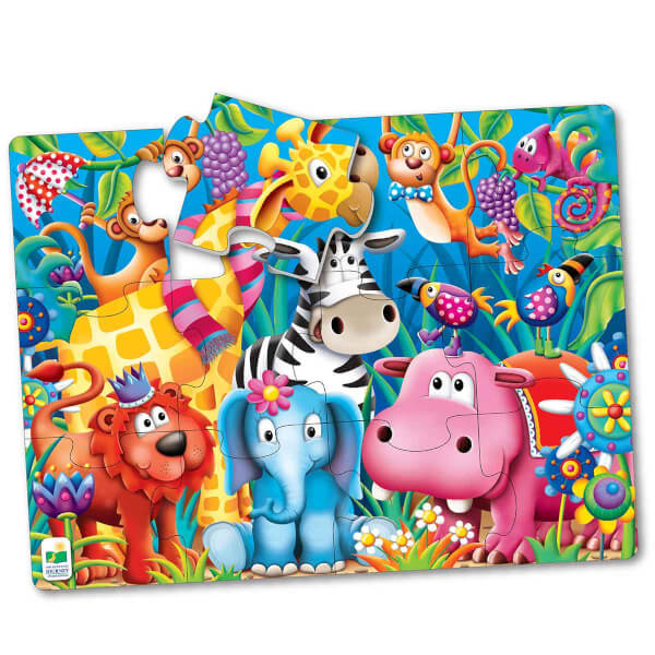 12 Parça Puzzle: Jungle Friends 