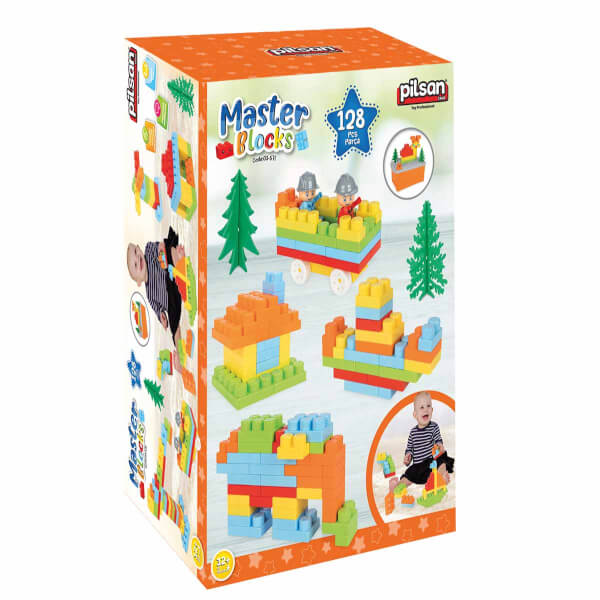 Master Bloks Kapaklı Kutu 128 Parça