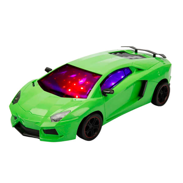 1:12 Night Racer 3D Işıklı Uzaktan Kumandalı USB Şarjlı Araba 35 cm.
