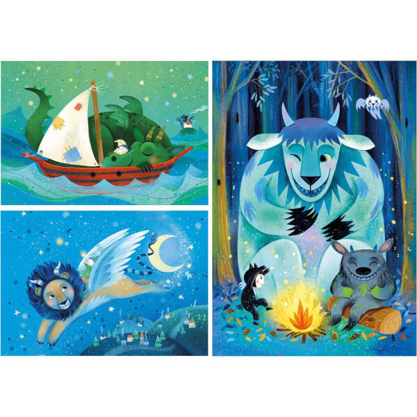 3 x 48 Parça Puzzle : Fantastic Friends