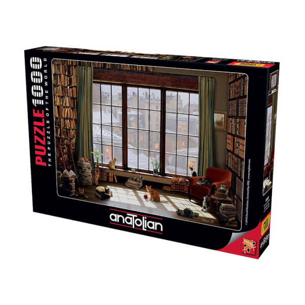 1000 Parça Puzzle : Pencere Kedileri 
