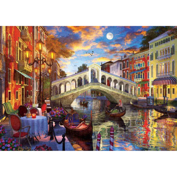 1500 Parça Puzzle : Rialto Köprüsü, Venedik