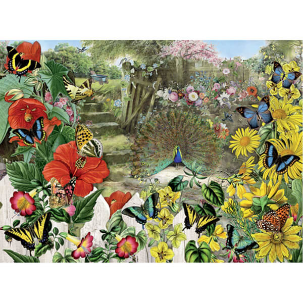 1000 Parça Puzzle : Bahçedeki Tavuskuşu