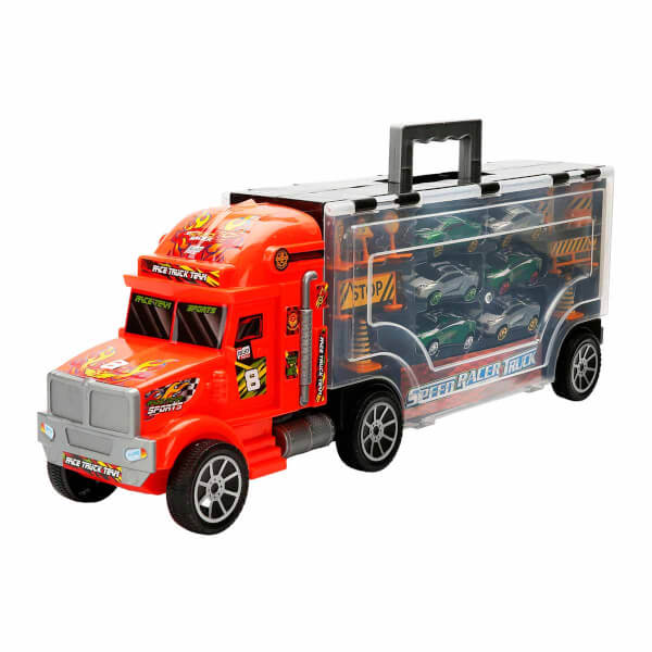 Speed Racer 6 Araçlı Çantalı Transporter