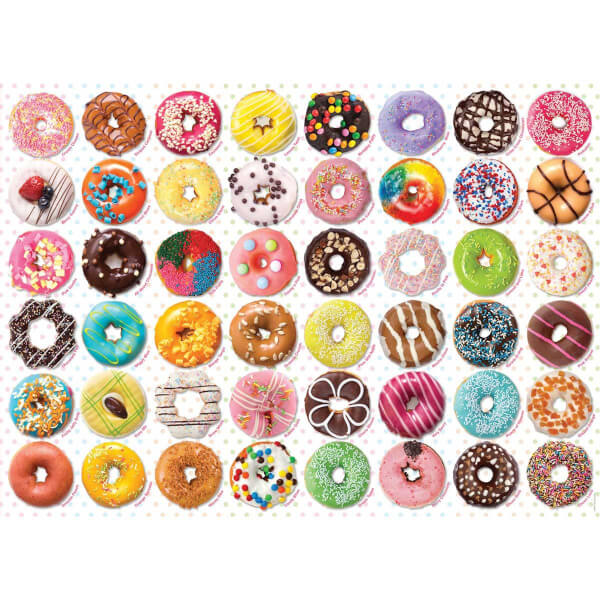 1000 Parça Puzzle : Donuts Tops
