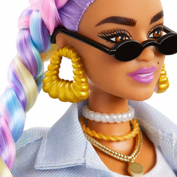 Barbie Extra Rengarenk Saçlar Bebeği GRN29