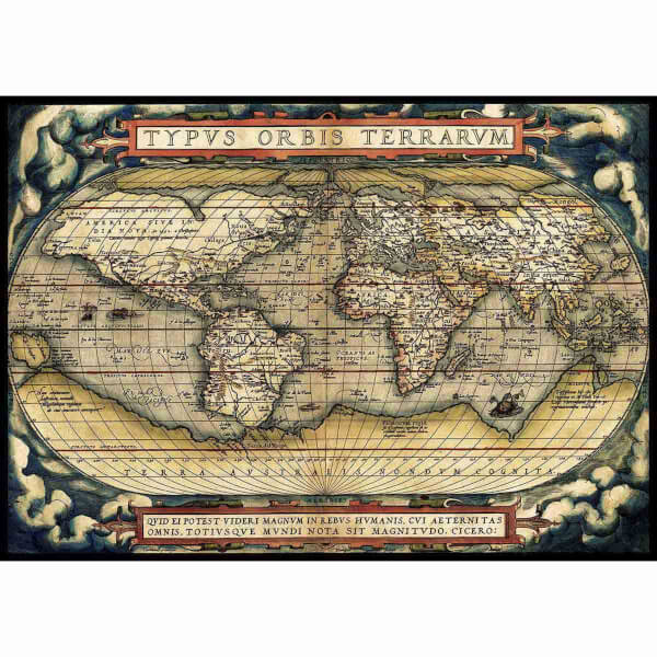 3000 Parça Puzzle: İlk Modern Atlas 1570