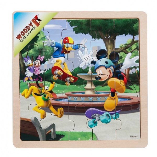 Mickey Mouse Ahşap Puzzle 20 Parça