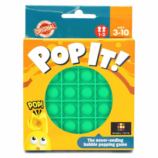 Push Pop Bubble Pop It Duyusal Oyuncak Özel Pop Stres Yuvarlak Yeşil 0611