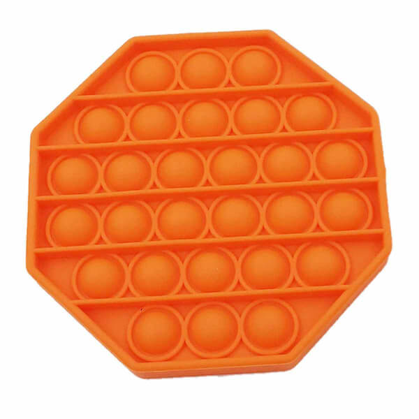 Push Pop Bubble Pop It Duyusal Oyuncak Özel Pop Stres Sekizgen Turuncu