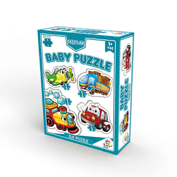 2 + 3 + 4 + 5 Parça Baby Puzzle: Taşıtlar 
