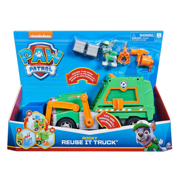 Paw Patrol Rocky Geri Dönüşüm Kamyonu