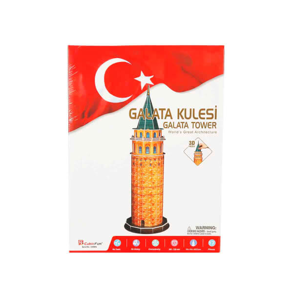 17 Parça 3D Puzzle: Galata Kulesi