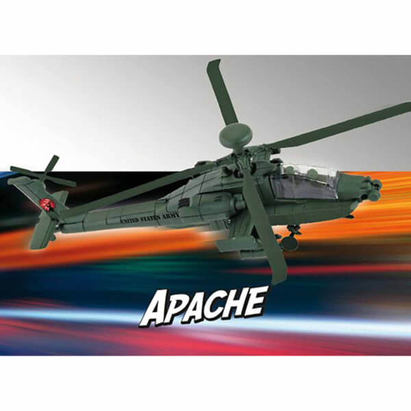 Revell 1:100 Build & Play Apache Helikopter 06453