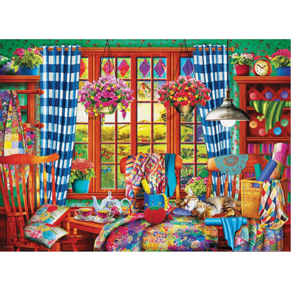 1000 Parça Puzzle : Quilting Craft Room - Ciro Marchetti
