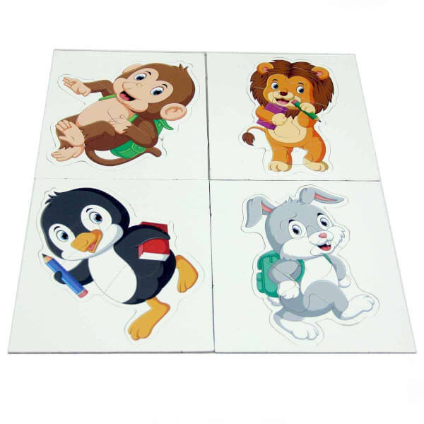 2 + 3 + 4 + 5 Parça Baby Puzzle: Çiftlik Hayvanları 