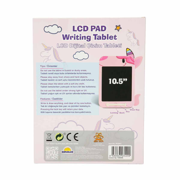 Unicorn Şekilli 10,5  LCD Dijital Çizim Tableti
