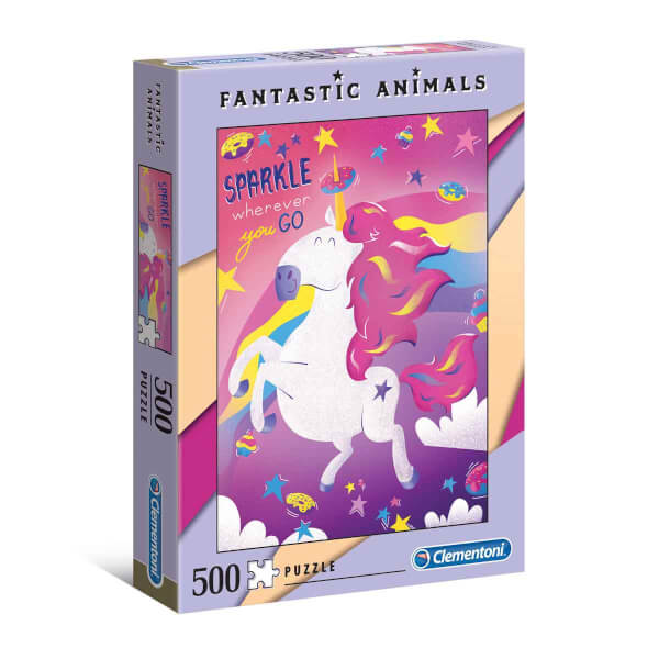 500 Parça Puzzle : Fantastic Animals Unicorn