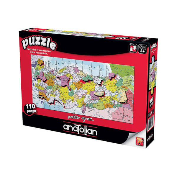 110 Parça Puzzle : Türkiye İller Haritası
